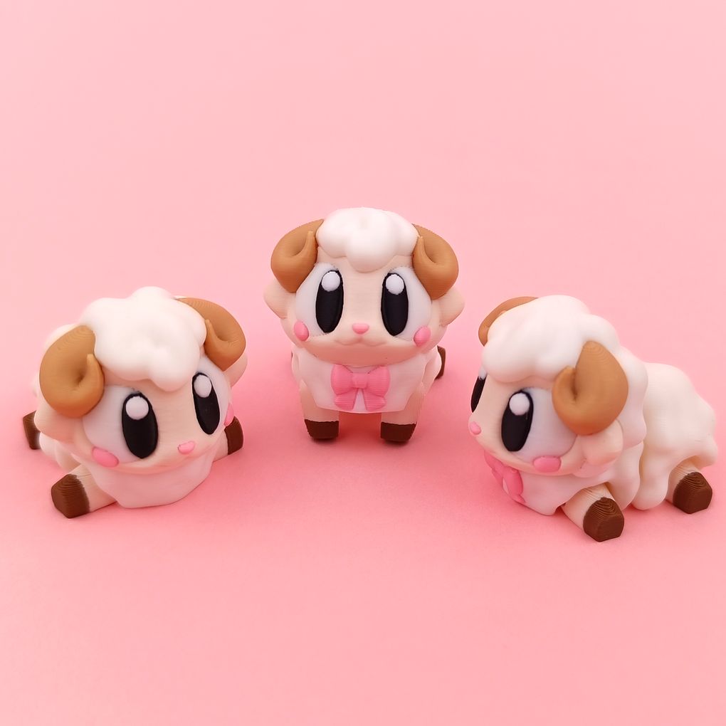 3DGOB NO:028 小绵羊 Flexi_sheep-创客之家