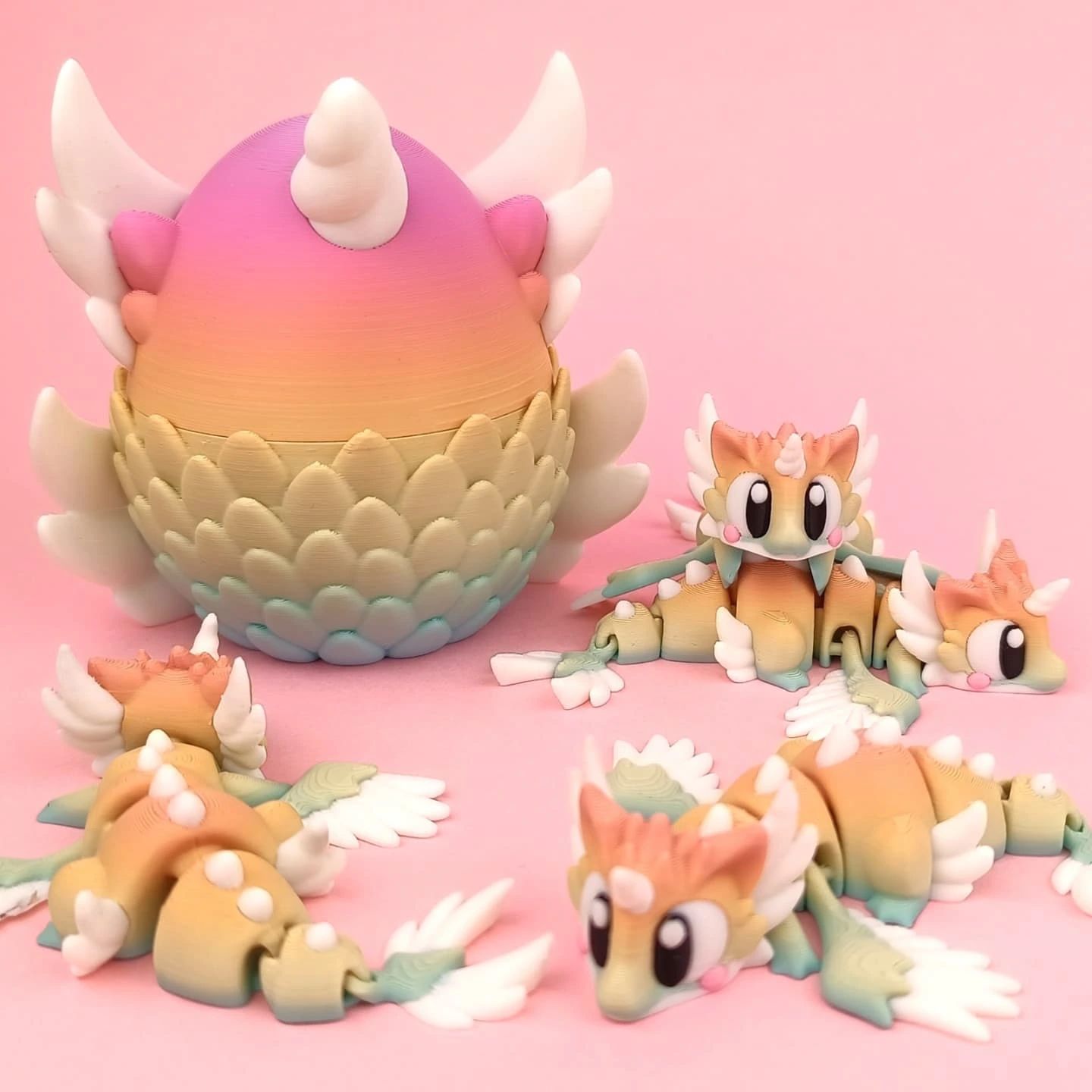 3DGOB NO:042 天界龙和龙蛋Celestial_MiniDragon-创客之家