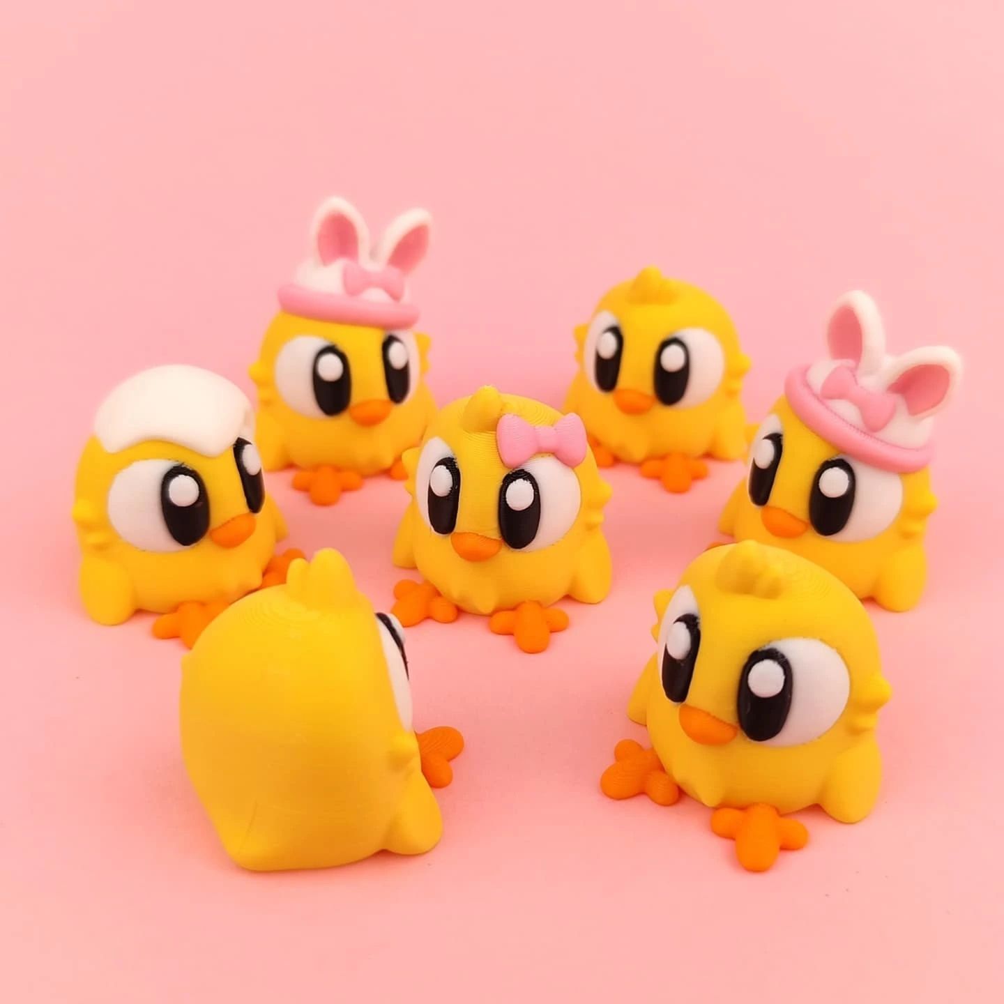 3DGOB NO:032 小黄鸡 EasterBabyChicks-创客之家