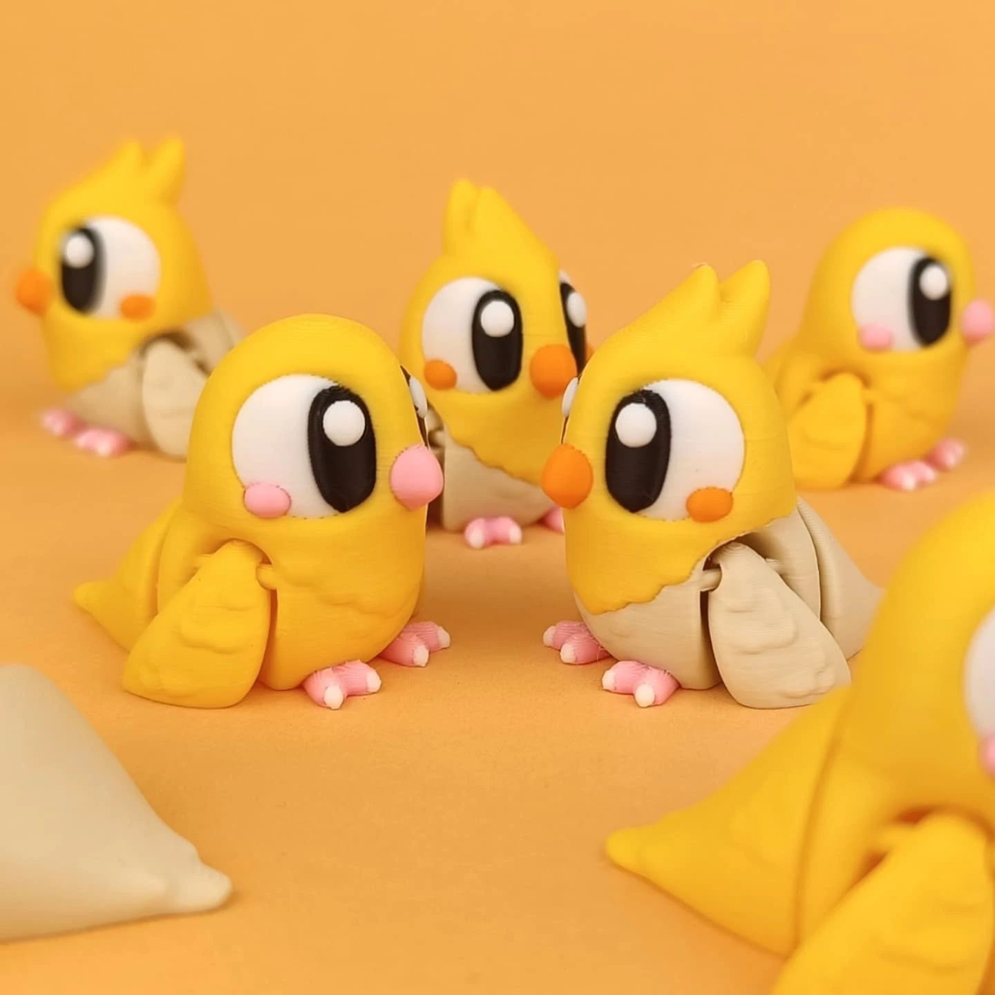 3DGOB NO:044 多巴胺小鸟鹦鹉 Flexi_pet_birds-创客之家