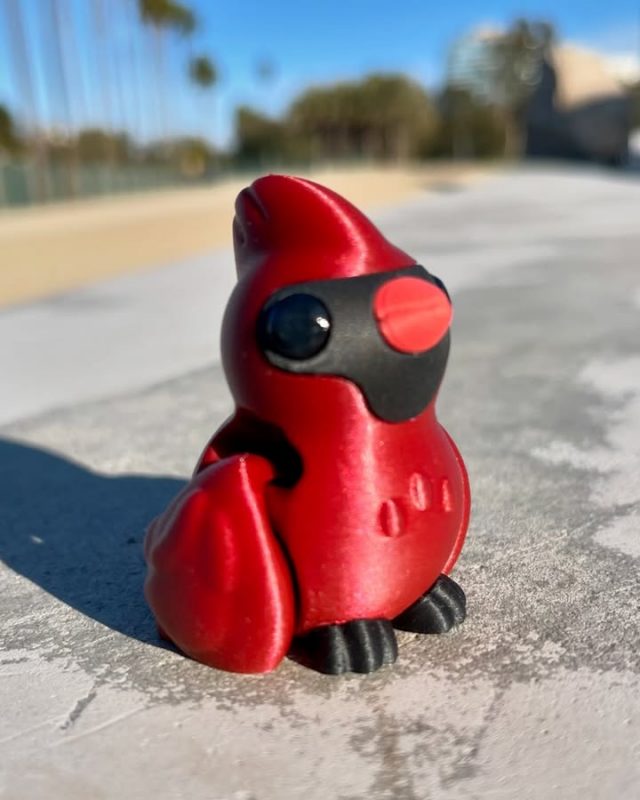 Koza Design NO:008 红色小鸡 Koza Design- Cardinal-创客之家