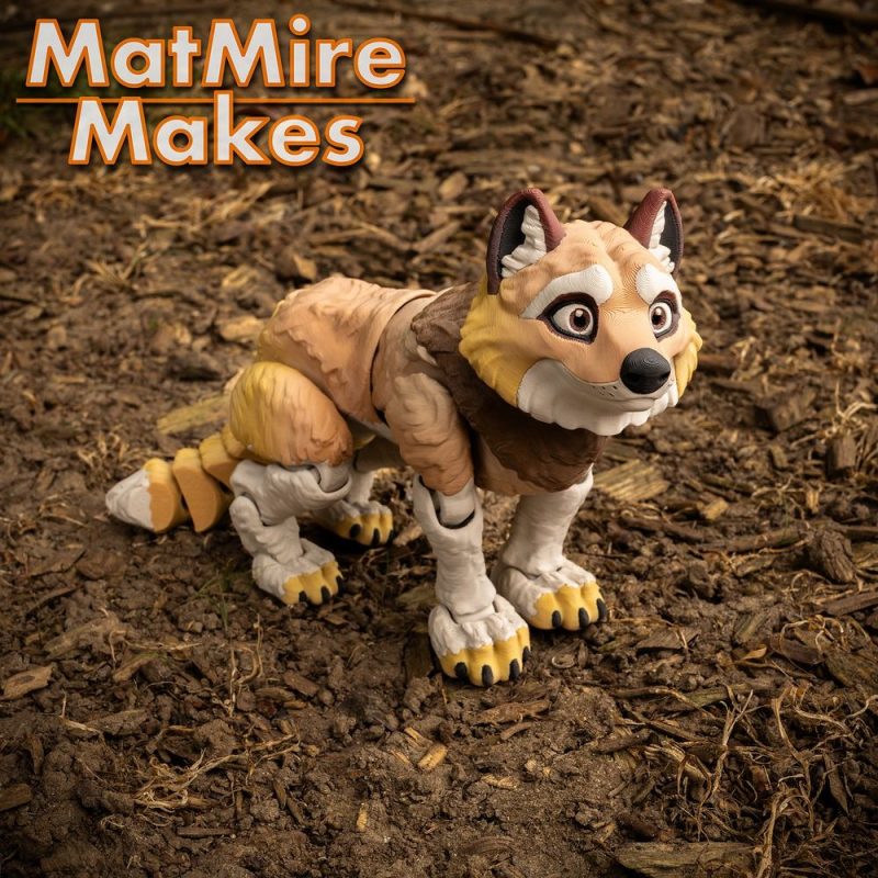 MatMire Makes NO:034 狼 MMM_Wolf_v01r-创客之家