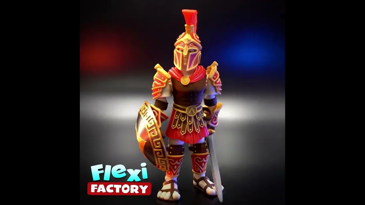 Flexi 斯巴达战士模型-创客之家