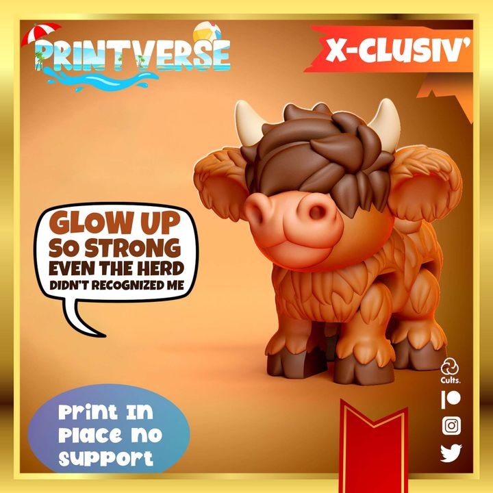 Printverse Flexy Cow 高地牛-创客之家