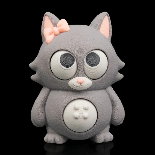 圆肚肚 咕噜猫咪-创客之家